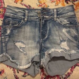 Distressed Denim Women Shorts - American Eagle